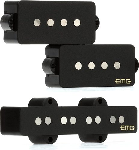 סט פיק אפים לבס EMG-GZR-PJHZ SET BLACK