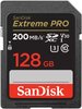 כרטיס זיכרון sandisk extreme pro sd 128gb 200mb/s