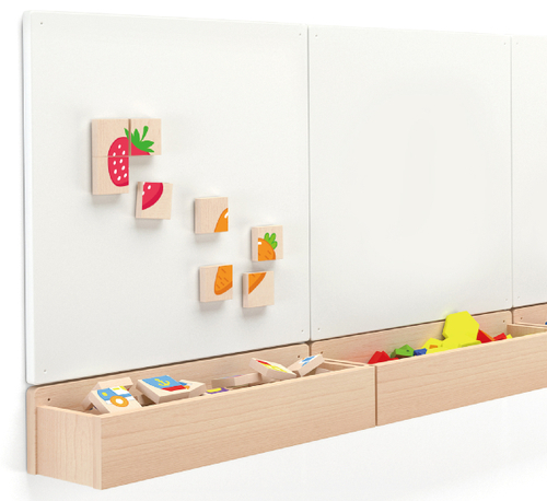 סט 32 פאזלים מגנטיים  - פירות וירקות