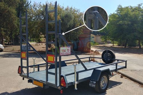 ידית נעילה קטנה הפונה לצד שמאל עם סגר קפיצי לדלת נגרר + נגדי