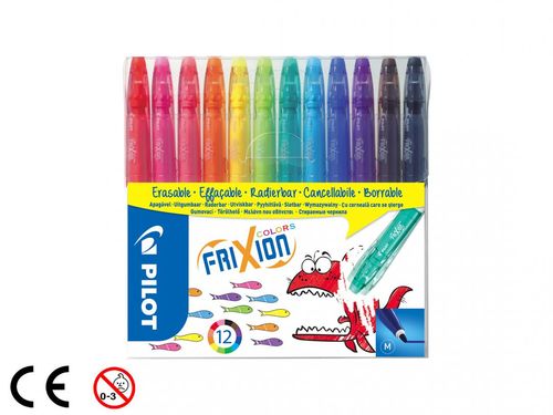 סט 12 טושים נמחקים FRIXION COLORS