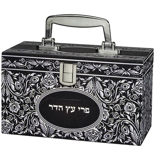 קופסא מהודרת לאתרוג "ענפים" עץ 11.5x20x10 ס"מ