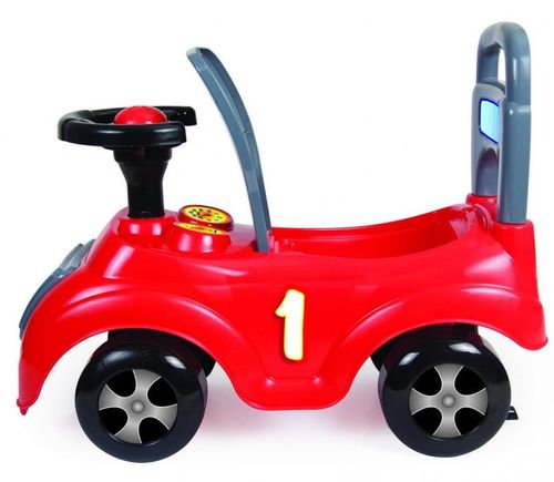 הבימבה הראשונה שלי 2 ב 1 עם תא אכסון מתחת למושב - אדום/צהוב/כחול