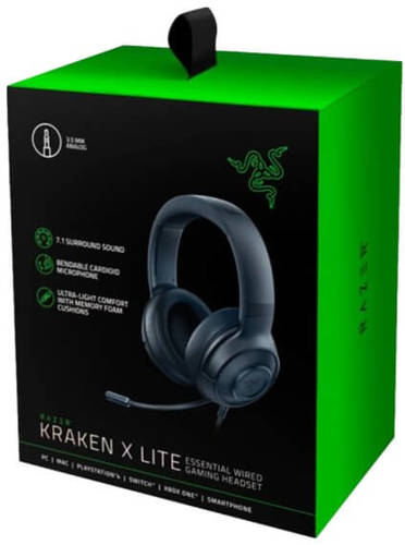 אוזניות גיימינג RAZER KRAKEN X LITE יבואן רשמי | אוזניות של רייזר - טאצ ...