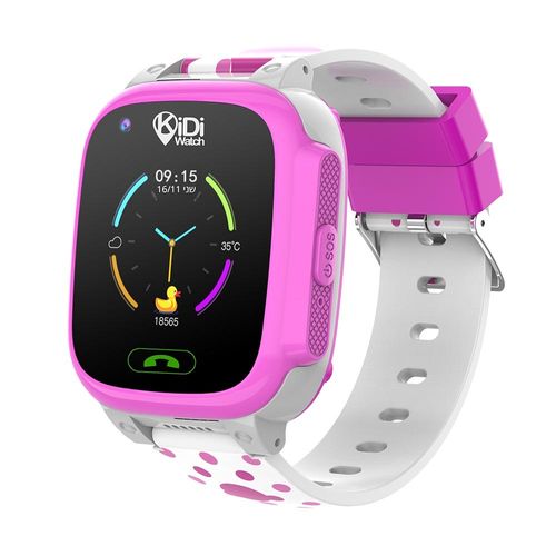 שעון טלפון חכם בצבע ורוד - Kidiwatch TOP 4G