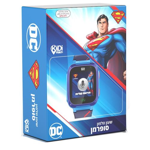 קידיווטש - שעון חכם לילדים סופרמן - Kidiwatch Superman