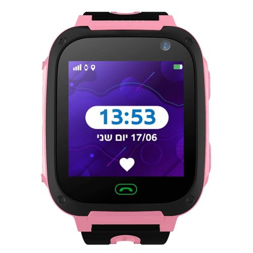 שעון ילדים חכם דגם טאצ בצבע ורוד - Kidiwatch Touch LBS