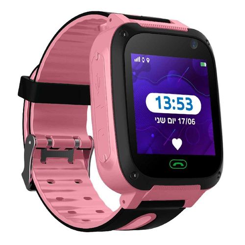שעון ילדים חכם דגם טאצ בצבע ורוד - Kidiwatch Touch LBS