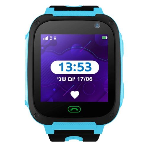 שעון ילדים חכם דגם טאצ בצבע כחול - Kidiwatch Touch LBS