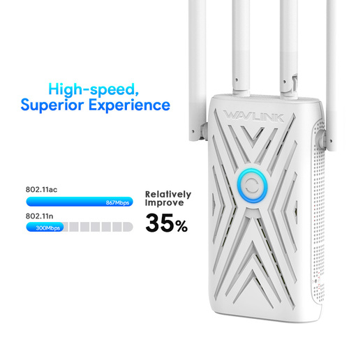 מגדיל טווח AERIAL K - 1200M Dual-Band Wi-Fi Repeater