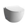 VitrA 7848B001-6154 | אסלה תלויה Rim-Ex כולל מושב דק | לבן מט | סנטו 54 SENTO ויטרה.