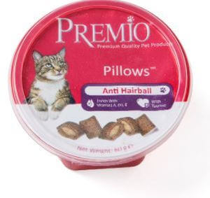 פרמיו כריות חטיף לחתול היירבול 60 גרם Premio Pillows Anti Hairball