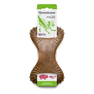 בנבון שמיניה דנטלית בטעם בייקון מידה M | Benebone Dental Chew Bacon Flavor M