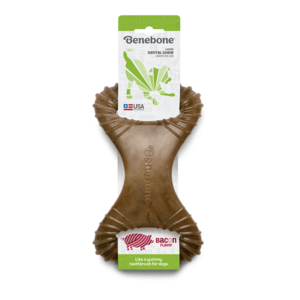 בנבון שמיניה דנטלית בטעם בייקון Benebone Dental Chew Bacon Flavor L