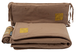 סט מצעים 3 חלקים לעריסת תינוק 100% כותנה ג