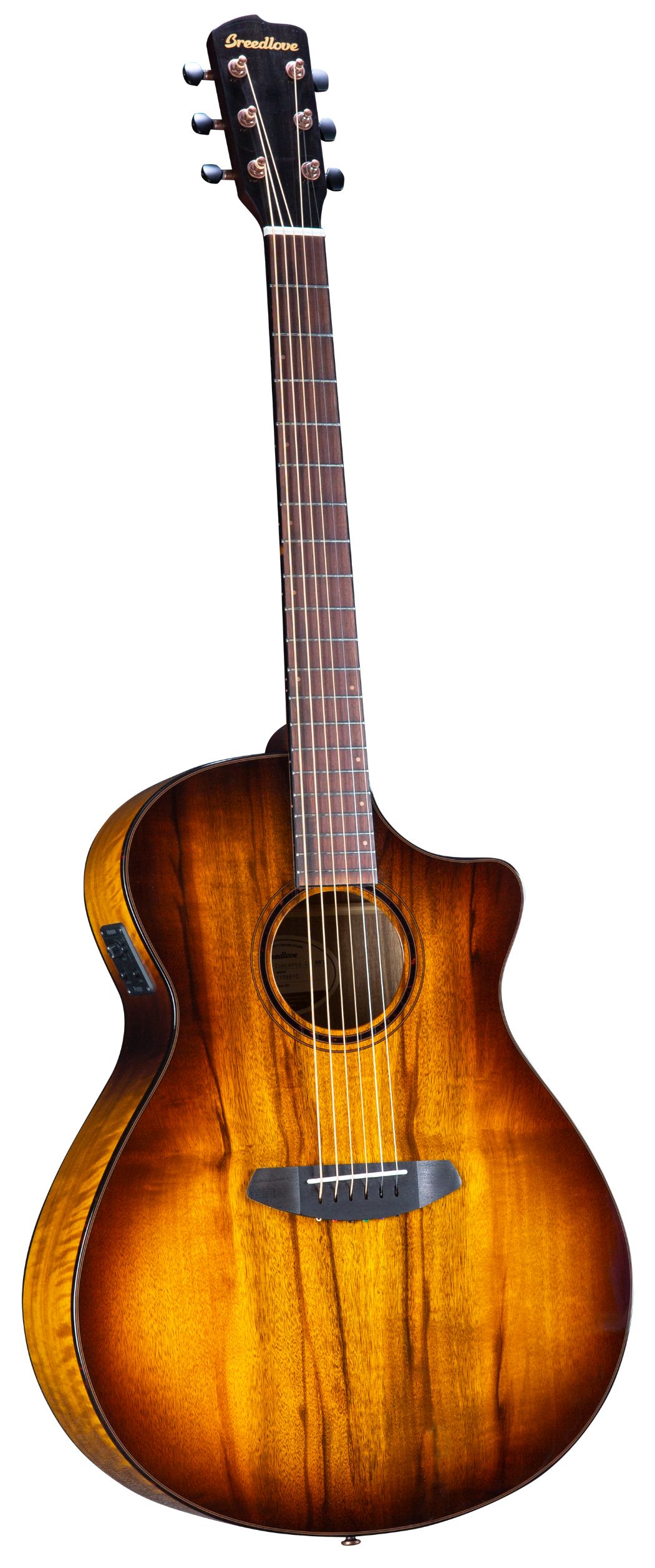 גיטרה אקוסטית מוגברת Breedlove Pursuit Exotic S Concert Tiger