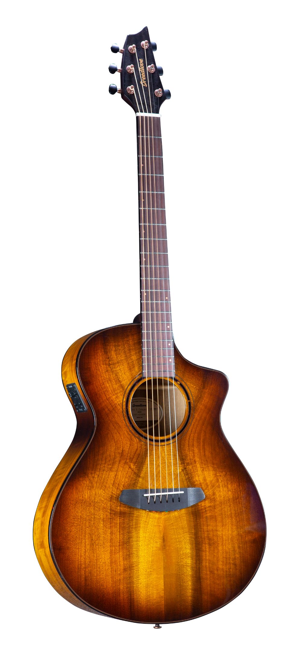 גיטרה אקוסטית מוגברת Breedlove Pursuit Exotic S Concert Tiger