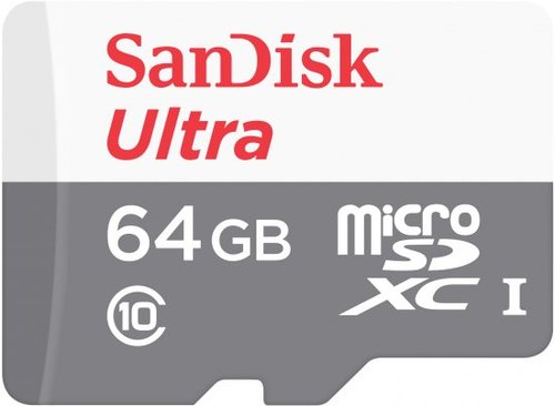 כרטיס זיכרון SanDisk Ultra microSDXC UHS-I 64GB 100MB/s Class 10