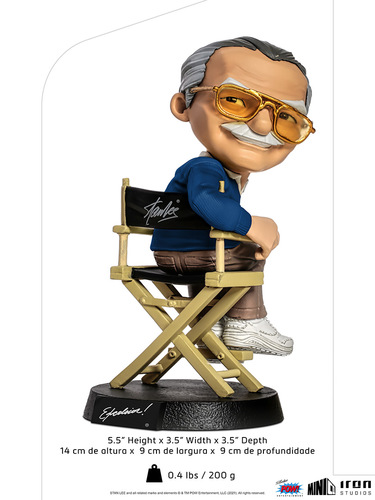 STAN LEE BLUE  POW!  MINIC