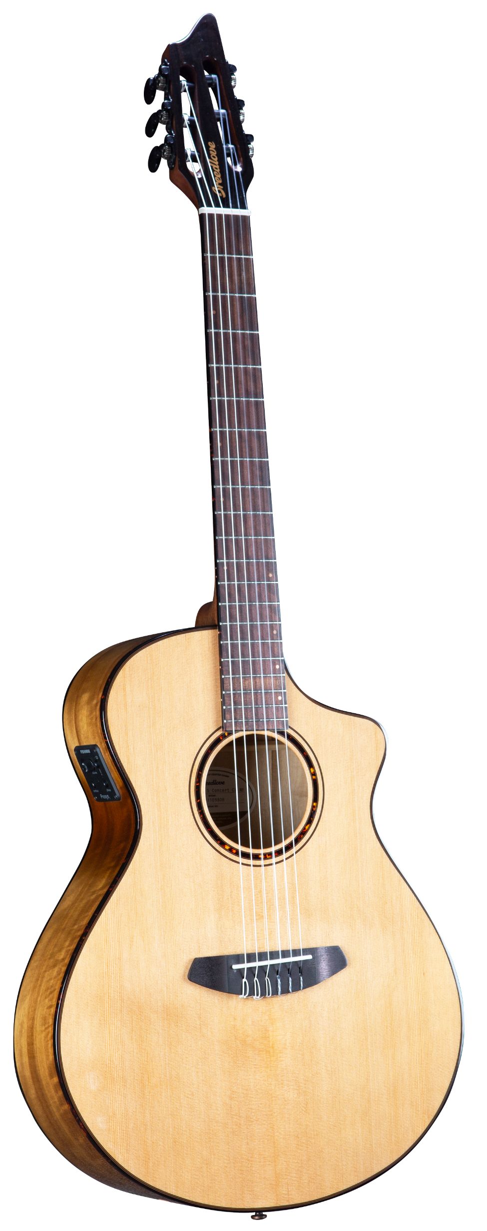 גיטרת אקוסטית מוגברת Breedlove Pursuit Exotic S Concert Nylon CE