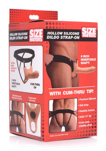 תותב סטרפאון  איכותי לגבר XR BRANDS - Hollow Strap On