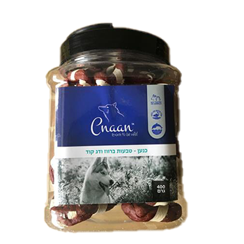 כנען חטיף טבעות ברווז ודג 400 גרם - Cnaan 