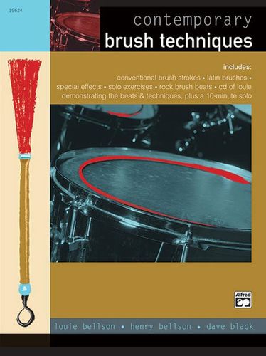 ספר תווים לתופים ותקליטור Bellson-Contemporary Brush Techniques