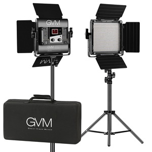 קיט 2 פנסי לד GVM 560AS Bi-Color