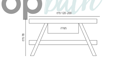 ארון אמבטיה ג׳וי מונח מעוצב, 200 ס״מ 