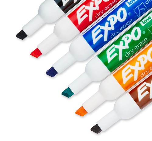 סט של 6 טושים ללוח מחיק EXPO אורגנייזר+ ספוג