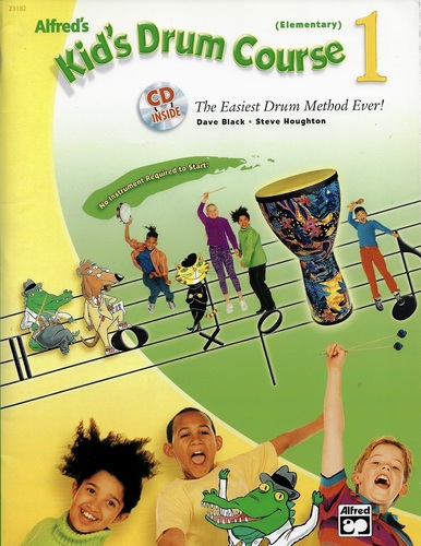 ספר תווים לתופים Alfred's Kid's Drumset Course