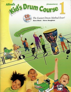 ספר תווים לתופים Alfred's Kid's Drumset Course