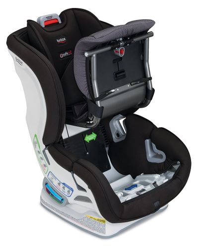 כיסא בטיחות מרתון קליקטייט Marathon עם בדי SafeWash ללא כימיכלים בצבע שחור/שמנת Mod Ivory