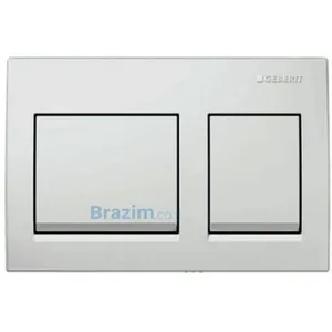 לחצן אלפא 25 מרובע לבן מט (15 לשעבר)
