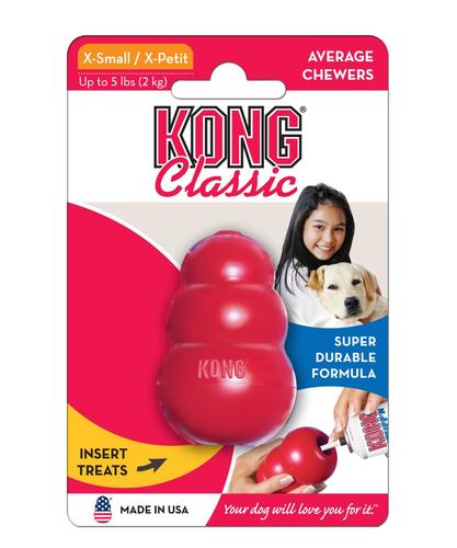 קונג צעצוע לכלב קלאסי Kong Classic XS 