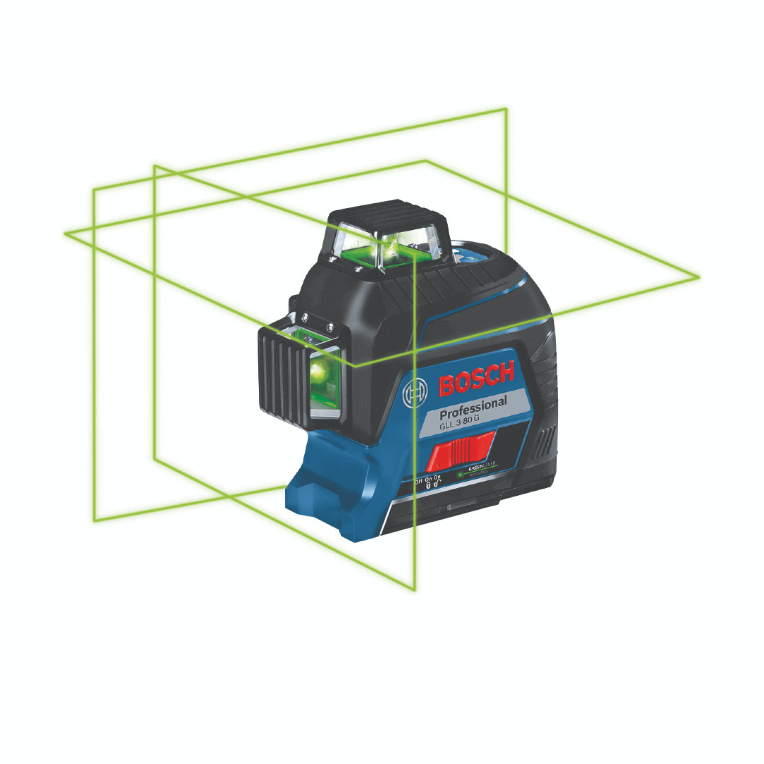 פלס לייזר צלב ירוק דגם GLL 3-80G מבית BOSCH