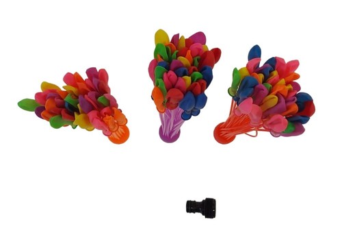 מארז 3 מתקני הברגה לניפוח ומילוי בלונים המתחברים לצינור מים בחצר הבית 