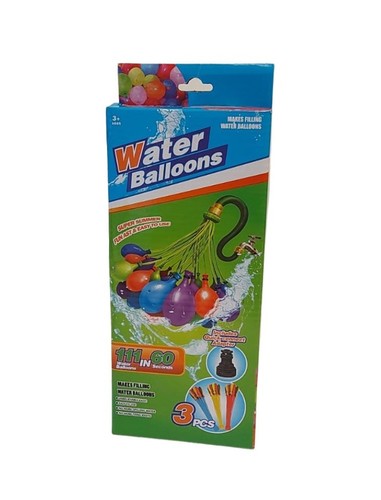 מארז 3 מתקני הברגה לניפוח ומילוי בלונים המתחברים לצינור מים בחצר הבית 