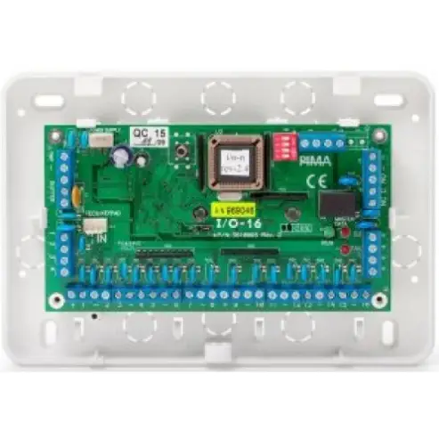 יחידת הרחבה I/O-16 הרחבה ל16 אזורים ויציאת ממסר PIMA