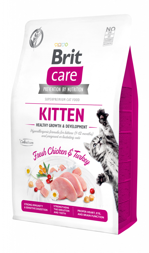בריט קר חתול קיטן 2 ק"ג Brit Care Grain-Free Kitten