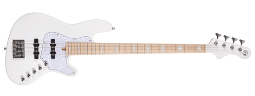 גיטרה בס אקטיבית + ארגז CORT NJS4 WHT w/case