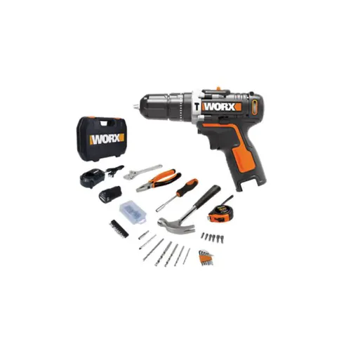 מברגה/מקדחה רוטטת 12V וסט כלים WORX