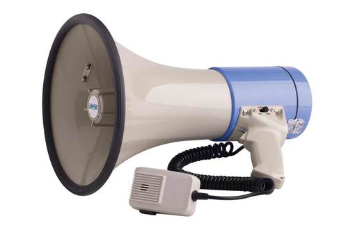 מגפון COPA כחול בהספק 50W כולל מיקרופון 15518