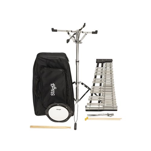 סט מטלופון הכולל סטנד + פד אימון + תיק Stagg BELL-SET 32