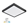 גוף תאורה שחור מרובע צמוד תקרה MICHAELLA CCT הספק 45W