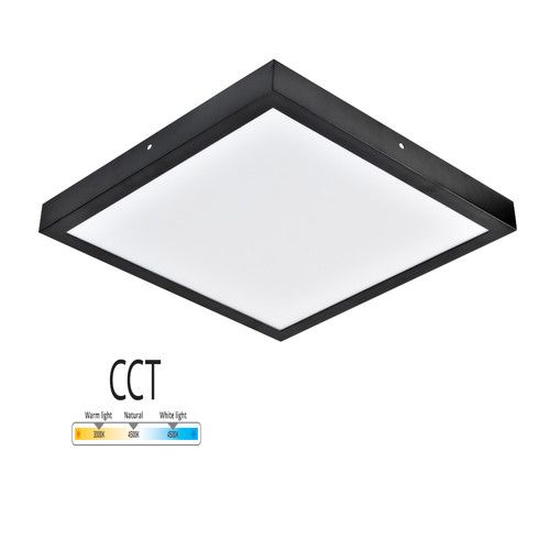 גוף תאורה שחור מרובע צמוד תקרה MICHAELLA CCT הספק 45W