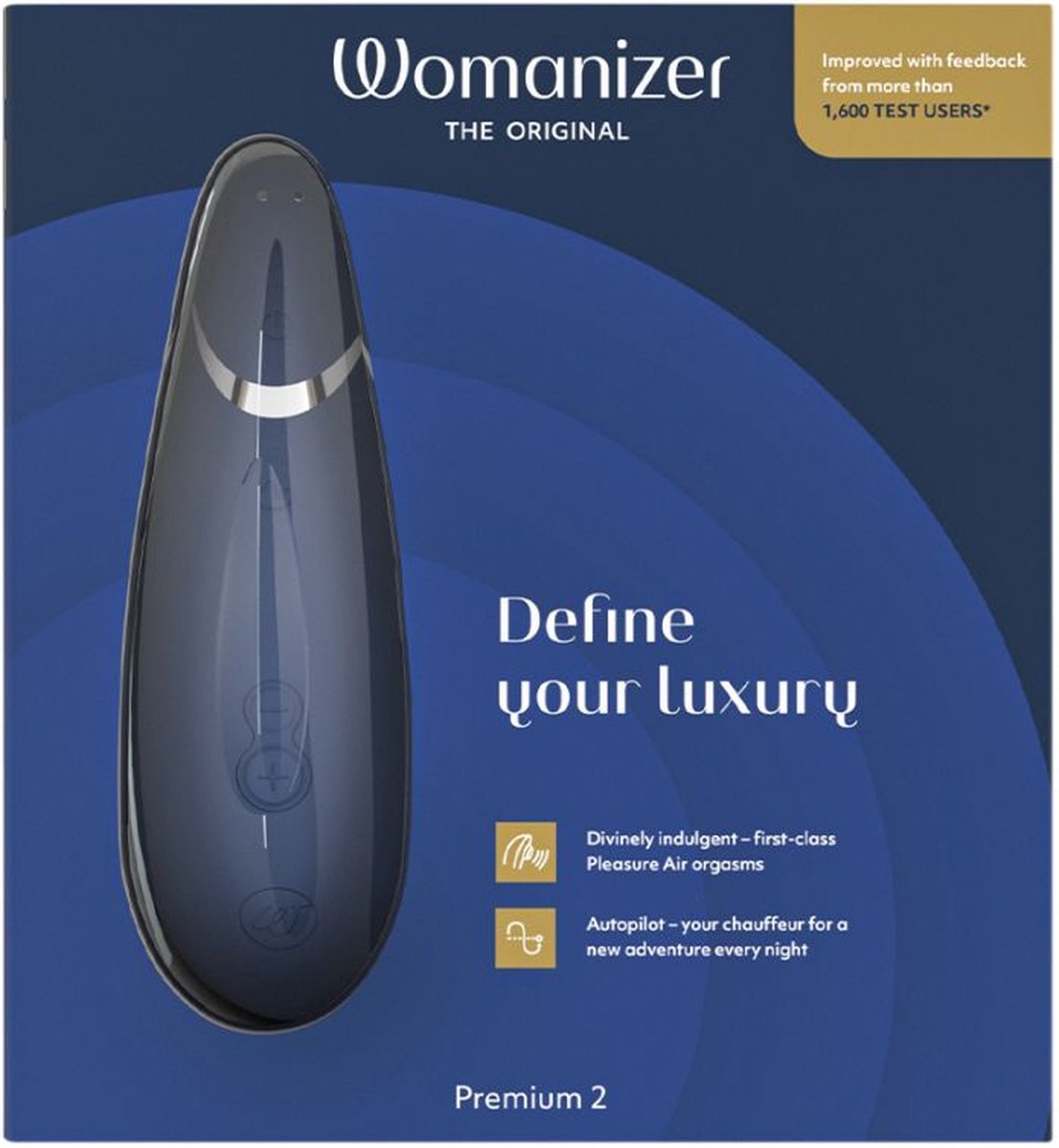  ויברטור היניקה הטוב בעולם: דור 2 Womanizer - Premium Blueberry