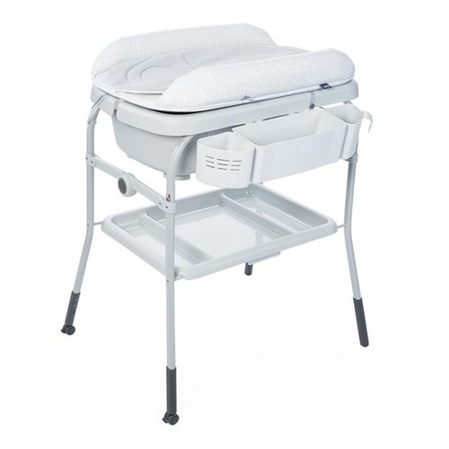 אמבטיה עם משטח החתלה מתקפל Cuddle & Bubble Comfort אפור בהיר CHICCO