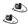 קומפרסור לרכב זוגי – מיני משאבה חשמלית 12V עם מד לחץ