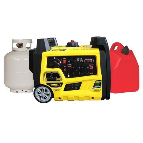 גנרטור מושתק עם הנעת בנזין/ גז KARNAF CPI3500D 3500W